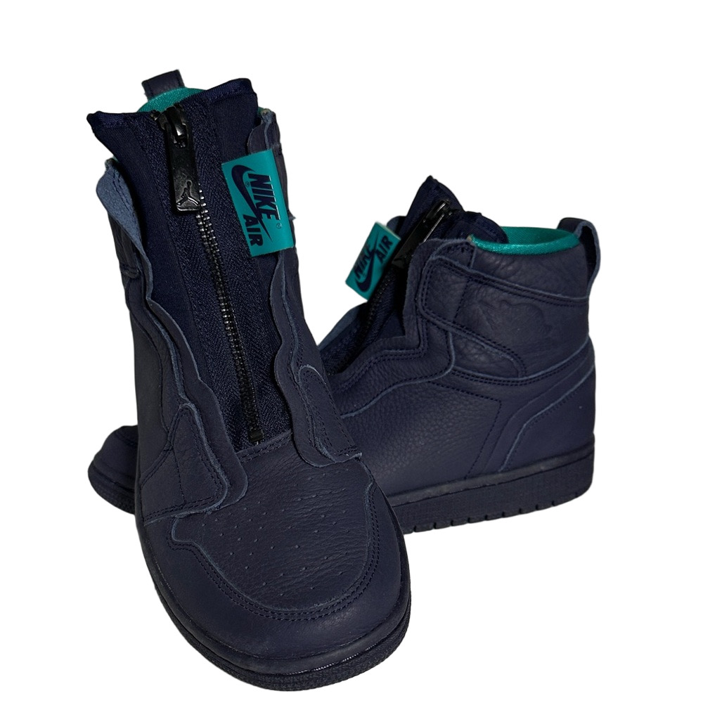 Nike Air Jordan 1 High Zip - Navy/Teal Obsidian - Size 8.5 Women’s (EU 40)